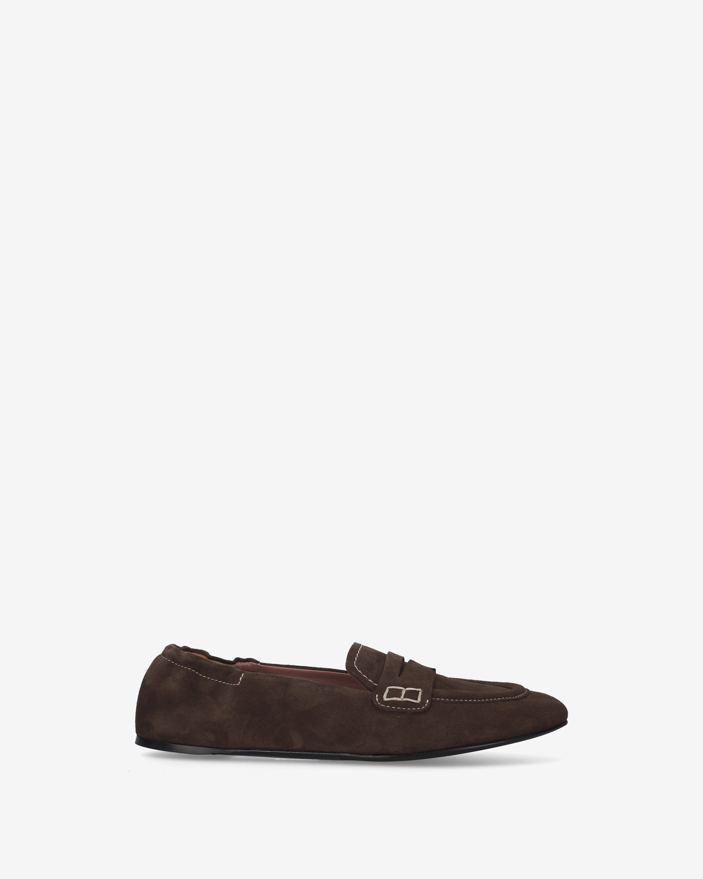 Suede Penny Loafers Mocha