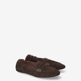 Suede Penny Loafers Mocha