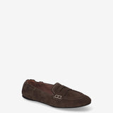 Suede Penny Loafers Mocha