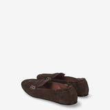 Suede Penny Loafers Mocha