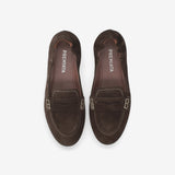 Suede Penny Loafers Mocha