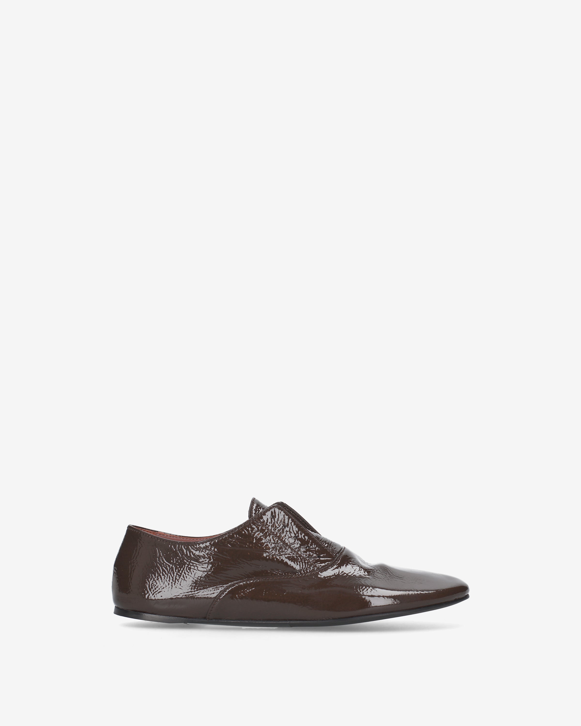 Patent Leather Loafers Brown