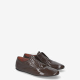 Patent Leather Loafers Brown