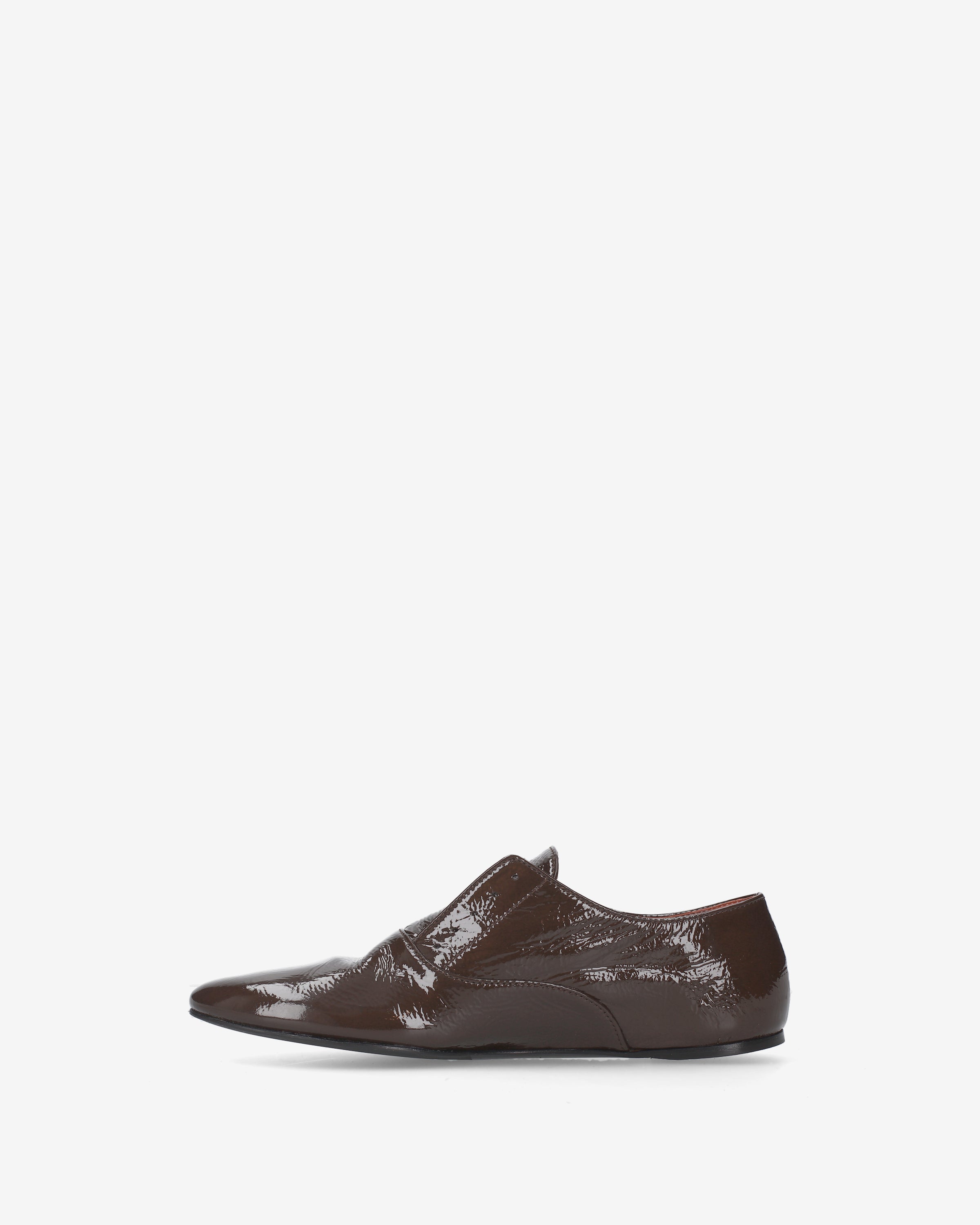 Patent Leather Loafers Brown