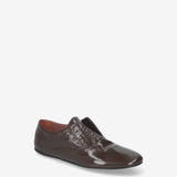 Patent Leather Loafers Brown