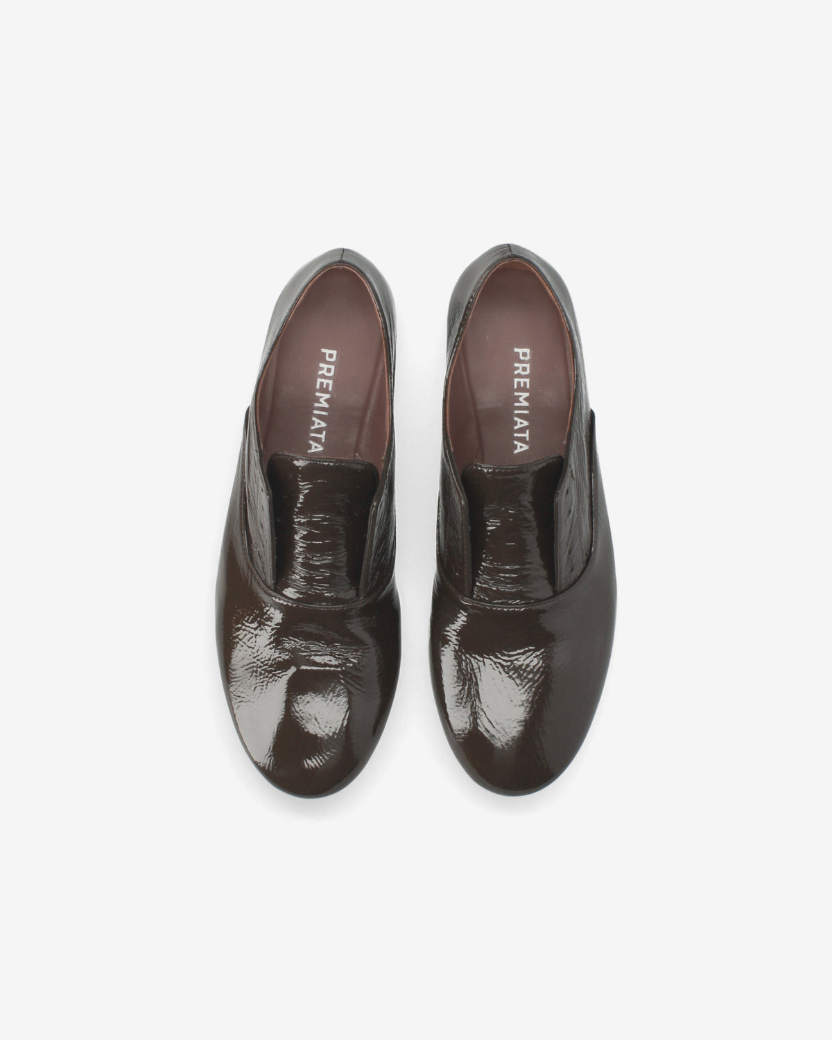 Patent Leather Loafers Brown