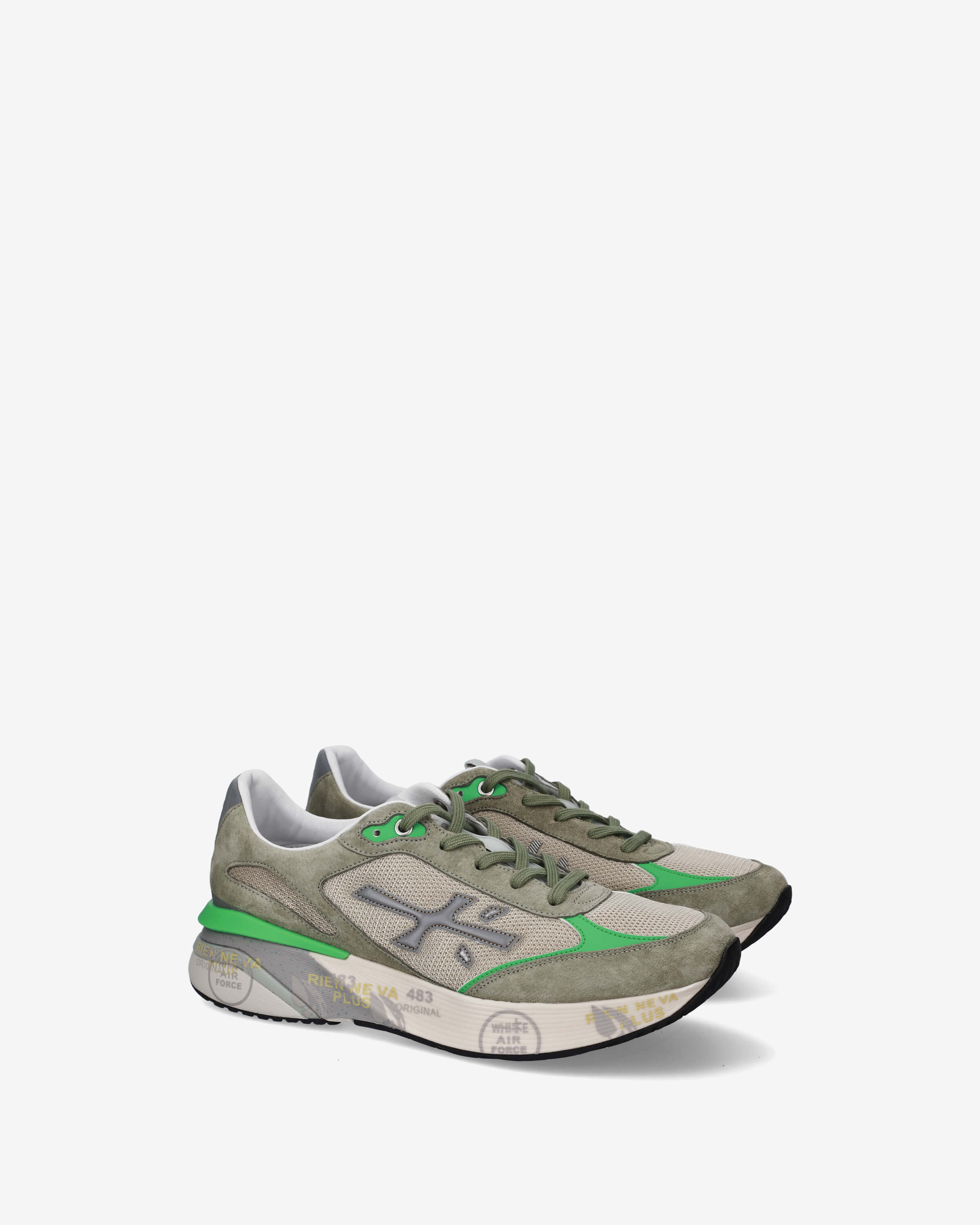 プレミアータ / PREMIATA 31416gr var.04 グリーン Premiata Moerun 8076 Sneakers | Fashion-Forward Italian Style for