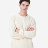 Cotton sweatshirt with nylon details