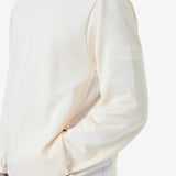 Cotton sweatshirt with nylon details