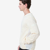 Cotton sweatshirt with nylon details