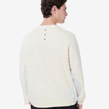 Cotton sweatshirt with nylon details
