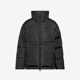Medium nylon down jacket black