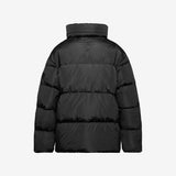 Medium nylon down jacket black