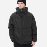 Medium nylon down jacket black