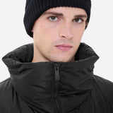 Medium nylon down jacket black