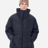 Medium nylon down jacket blue