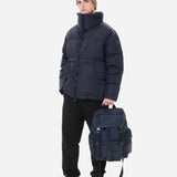 Medium nylon down jacket blue