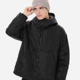 Medium nylon down jacket black