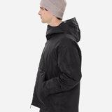 Medium nylon down jacket black