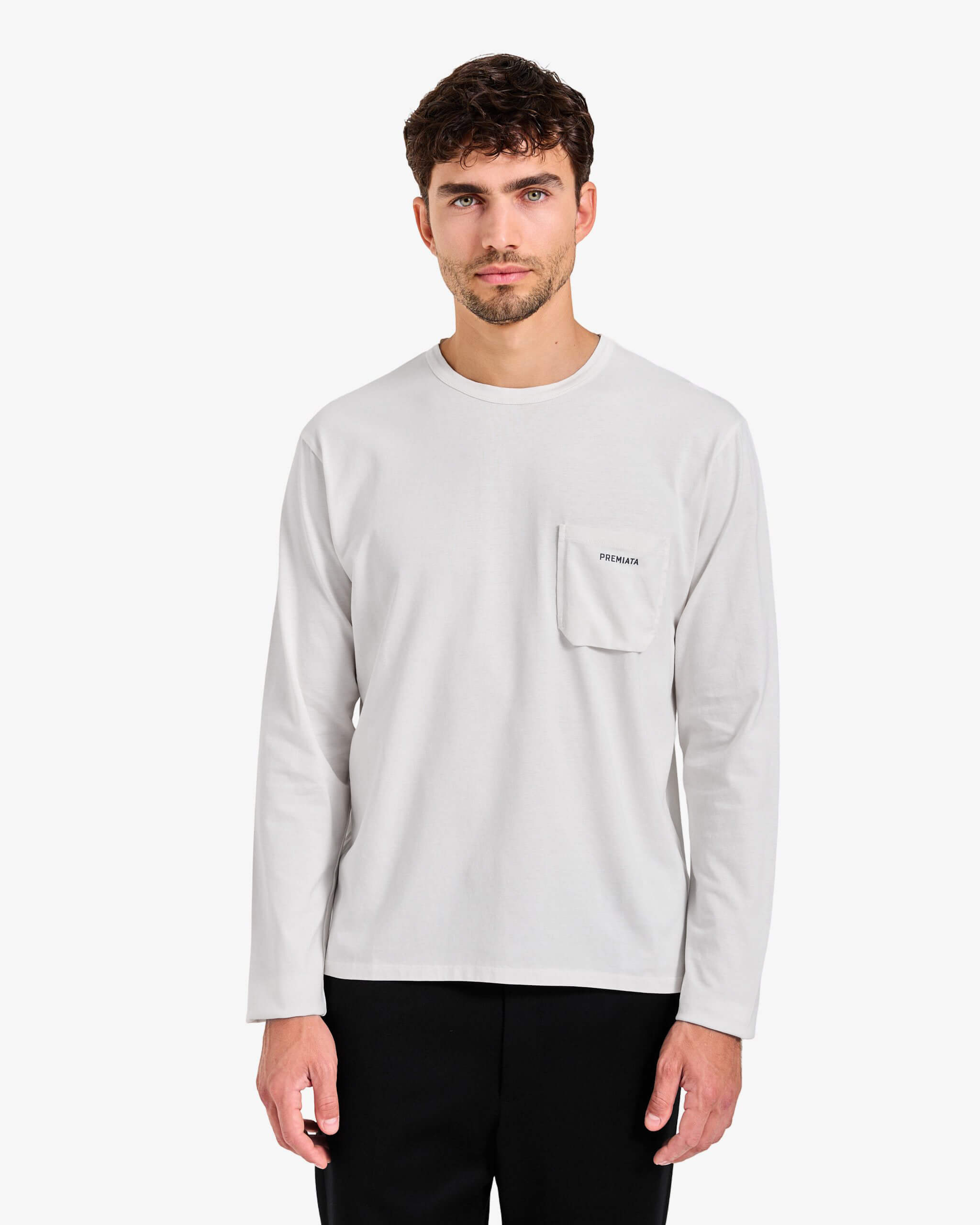Pocket Long-Sleeve T-Shirt White - Premiata