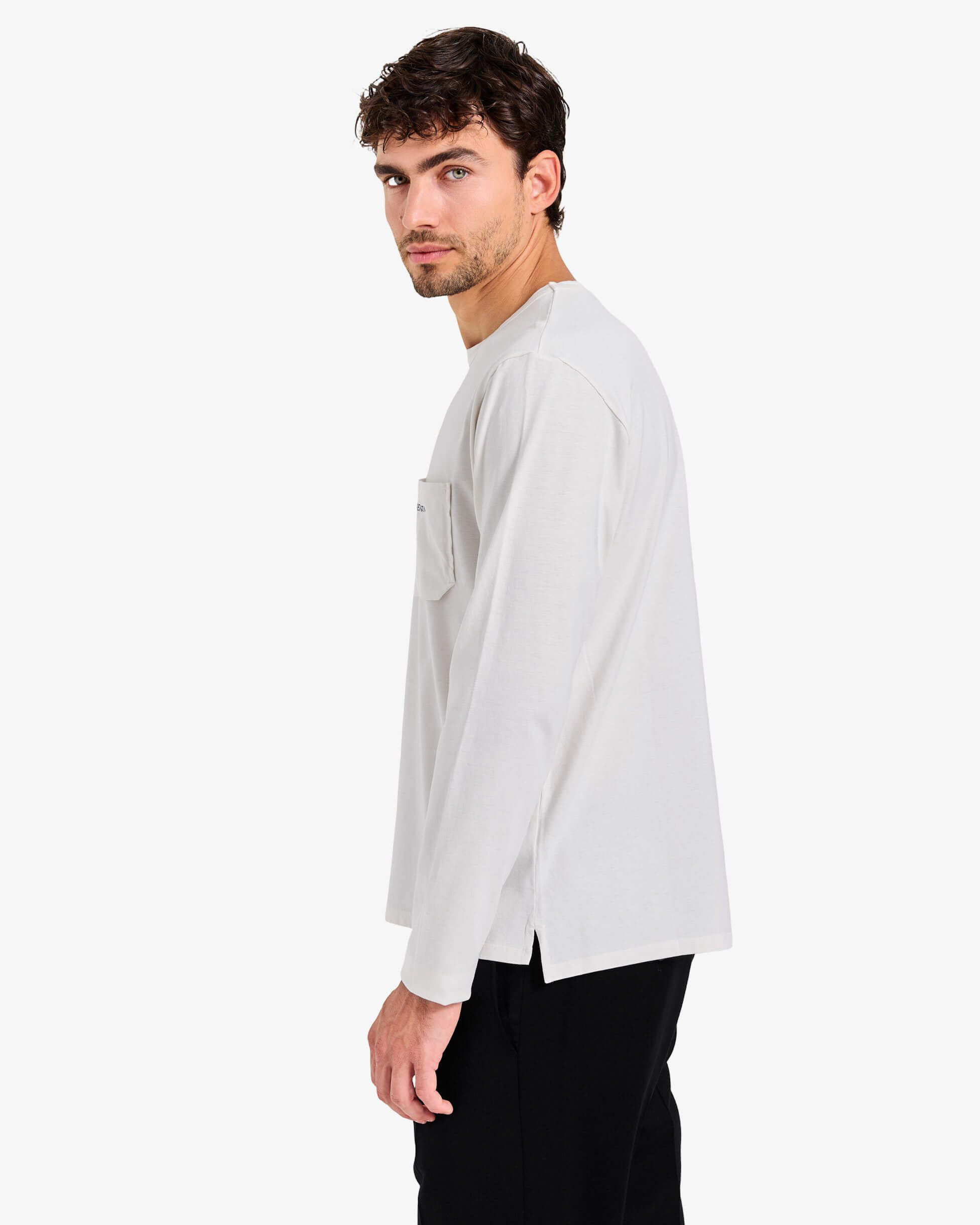 Pocket Long-Sleeve T-Shirt White - Premiata