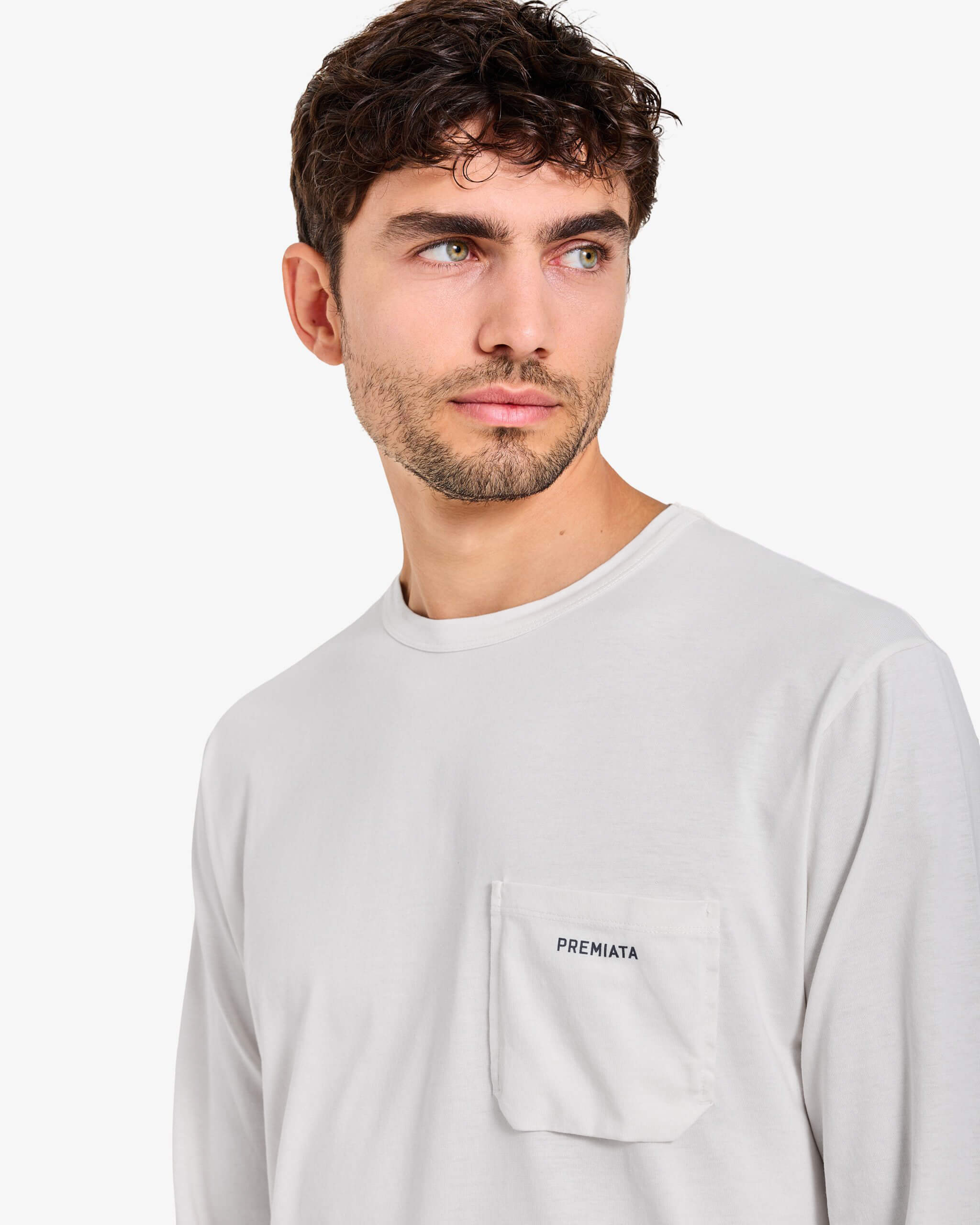 Pocket Long-Sleeve T-Shirt White - Premiata