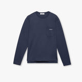 Pocket Long-Sleeve T-Shirt Blue - Premiata