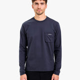 Pocket Long-Sleeve T-Shirt Blue - Premiata