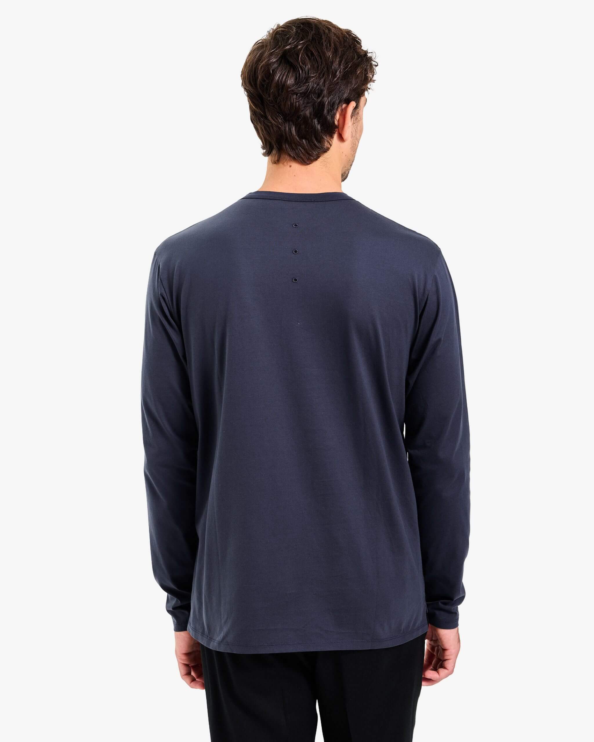 Pocket Long-Sleeve T-Shirt Blue - Premiata