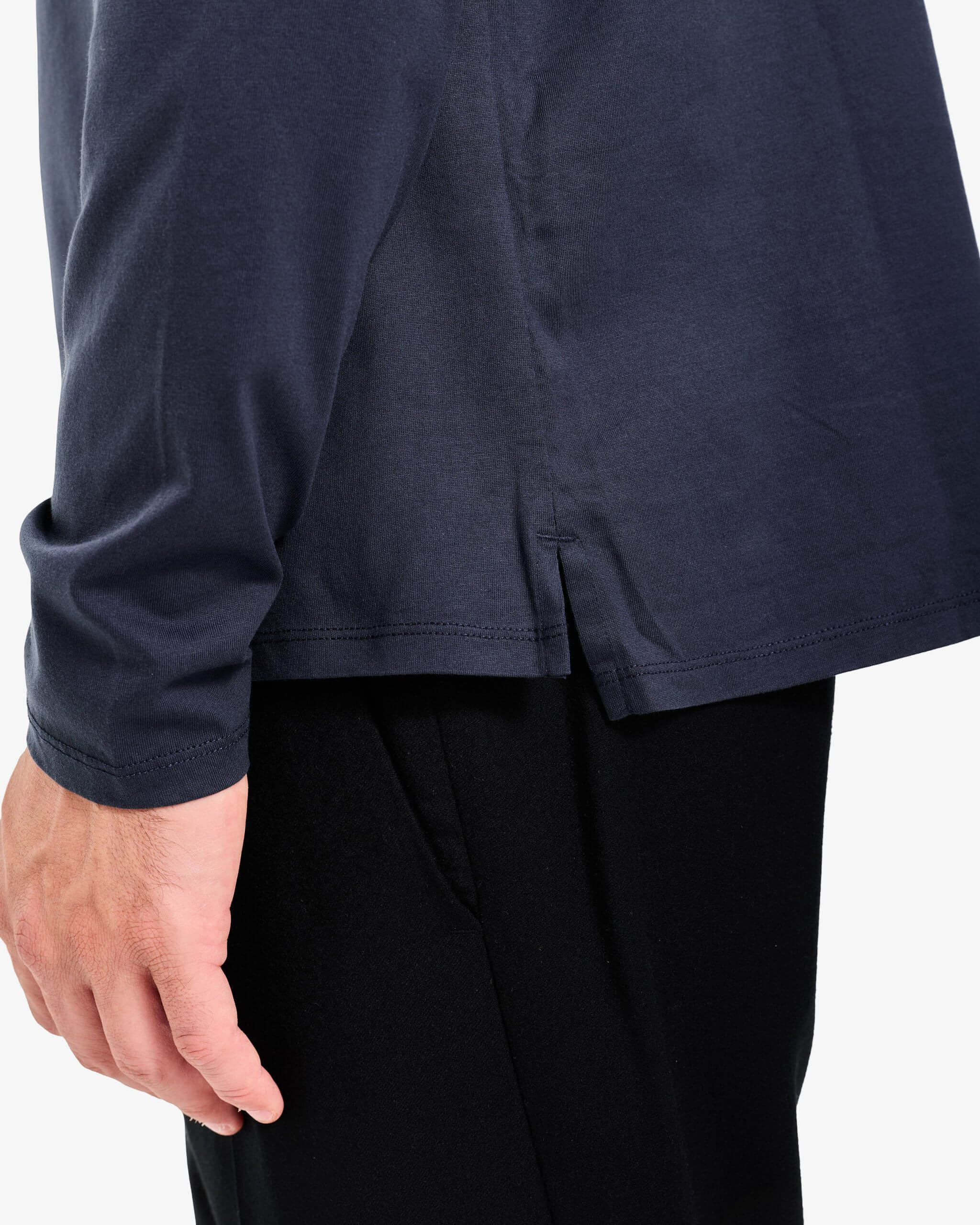 Pocket Long-Sleeve T-Shirt Blue - Premiata