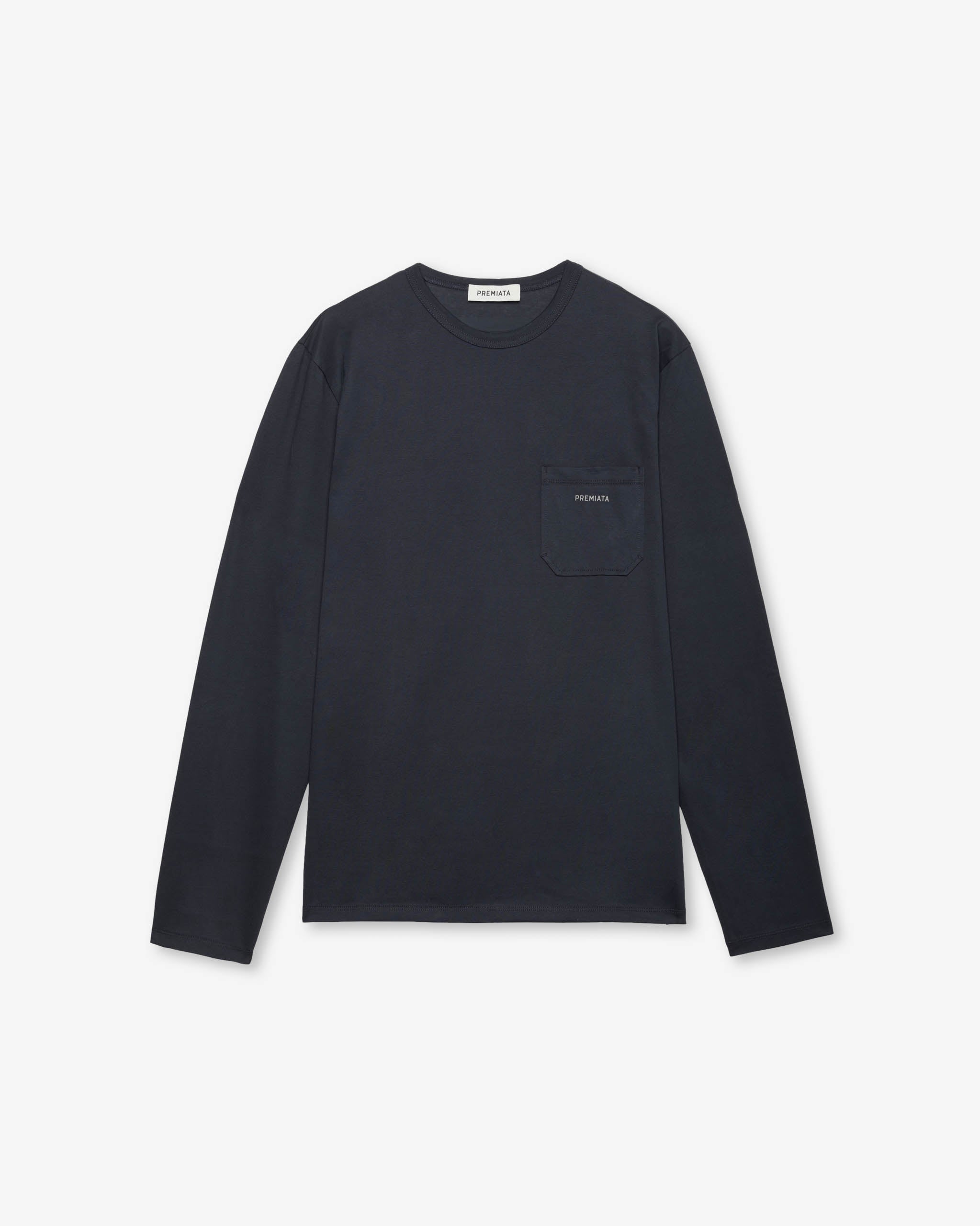 Pocket Long-Sleeve T-Shirt Dark Blue