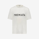 White Cotton Printed T-Shirt