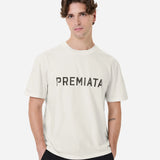 White Cotton Printed T-Shirt