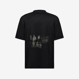 Black Cotton Logo Print T-Shirt