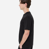 Black Cotton Logo Print T-Shirt