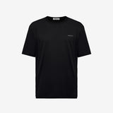 Black Cotton Small Logo T-Shirt