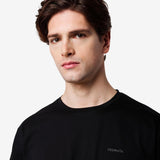 Cotton T-Shirt with Nylon Detail