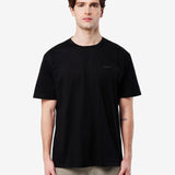 Cotton T-Shirt with Nylon Detail