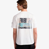 White Cotton T-shirt with print