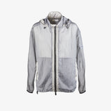Grey ripstop nylon jacket