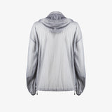 Grey ripstop nylon jacket
