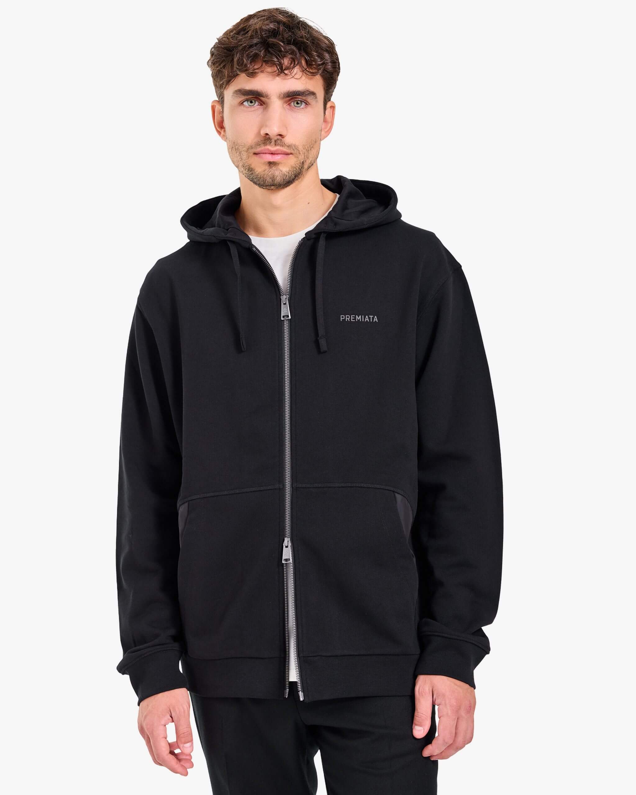 Zip Hoodie Black - Premiata