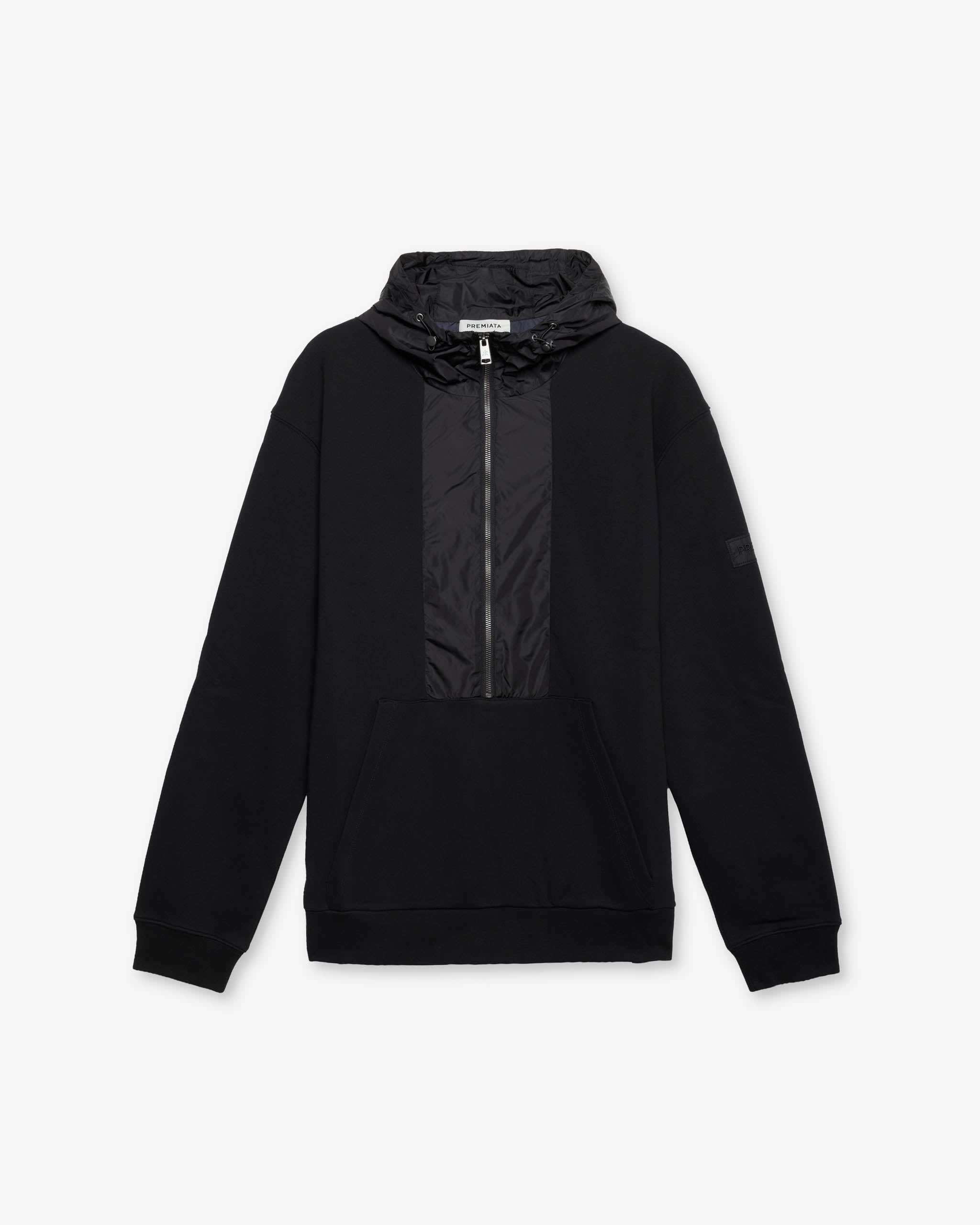 Technical Zip Hoodie Black