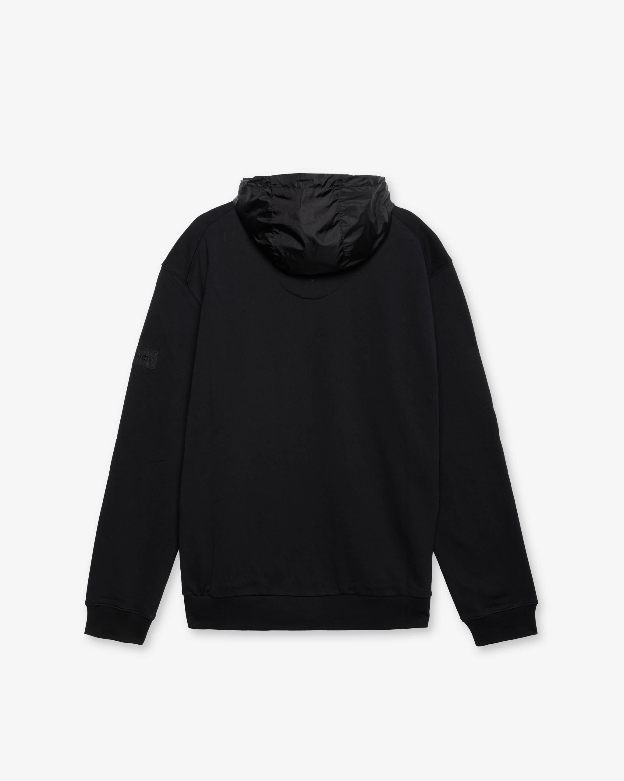 Technical Zip Hoodie Black