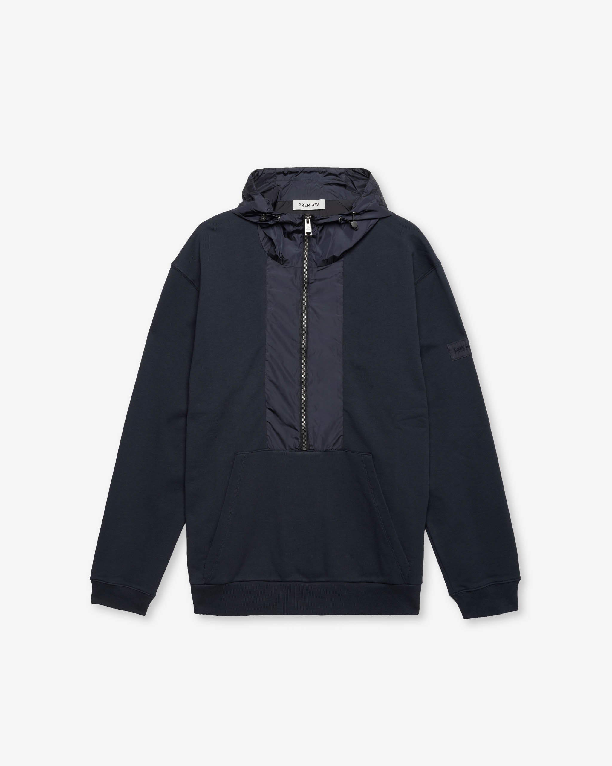 Technical Zip Hoodie Dark Blue
