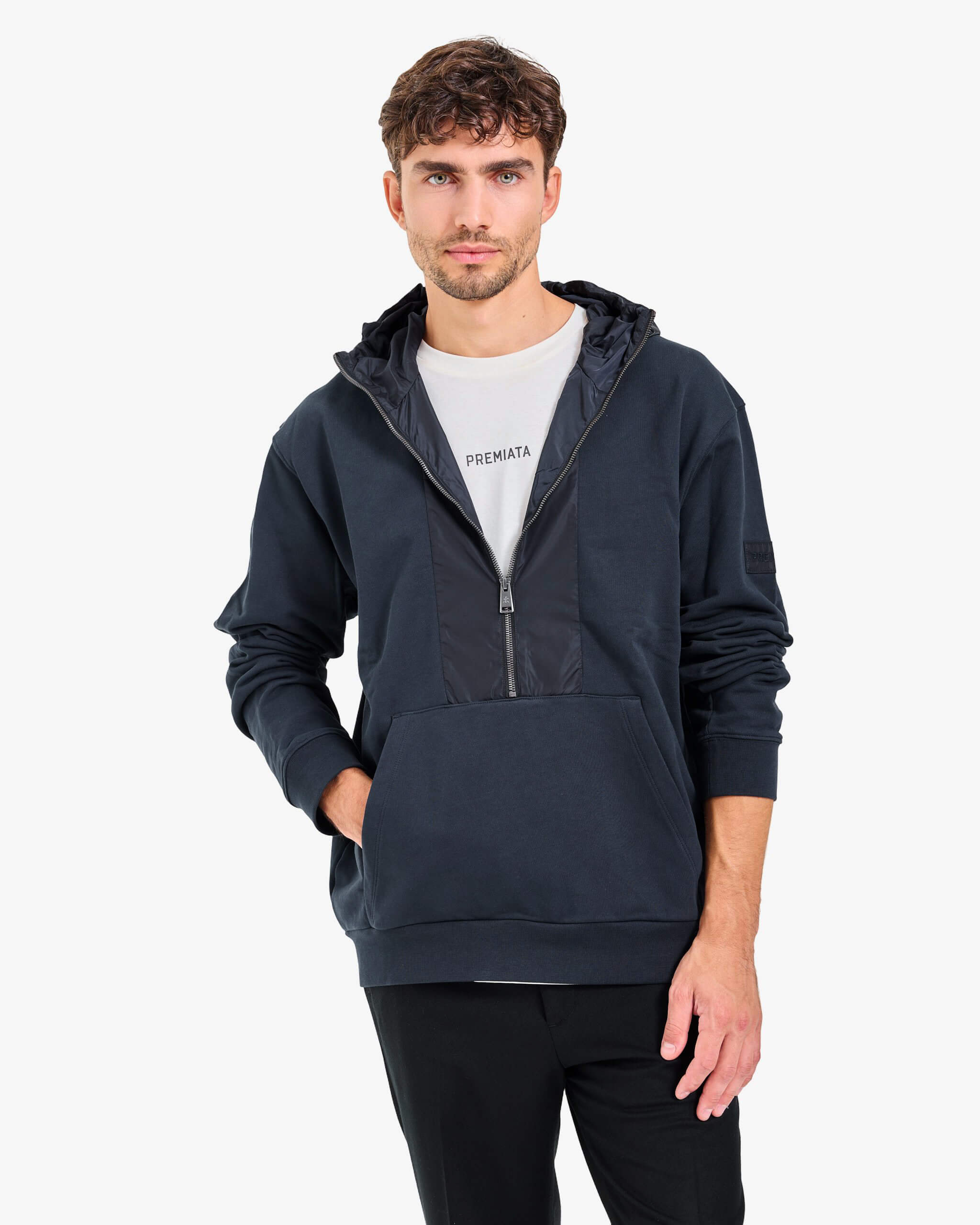 Technical Zip Hoodie Dark Blue - Premiata