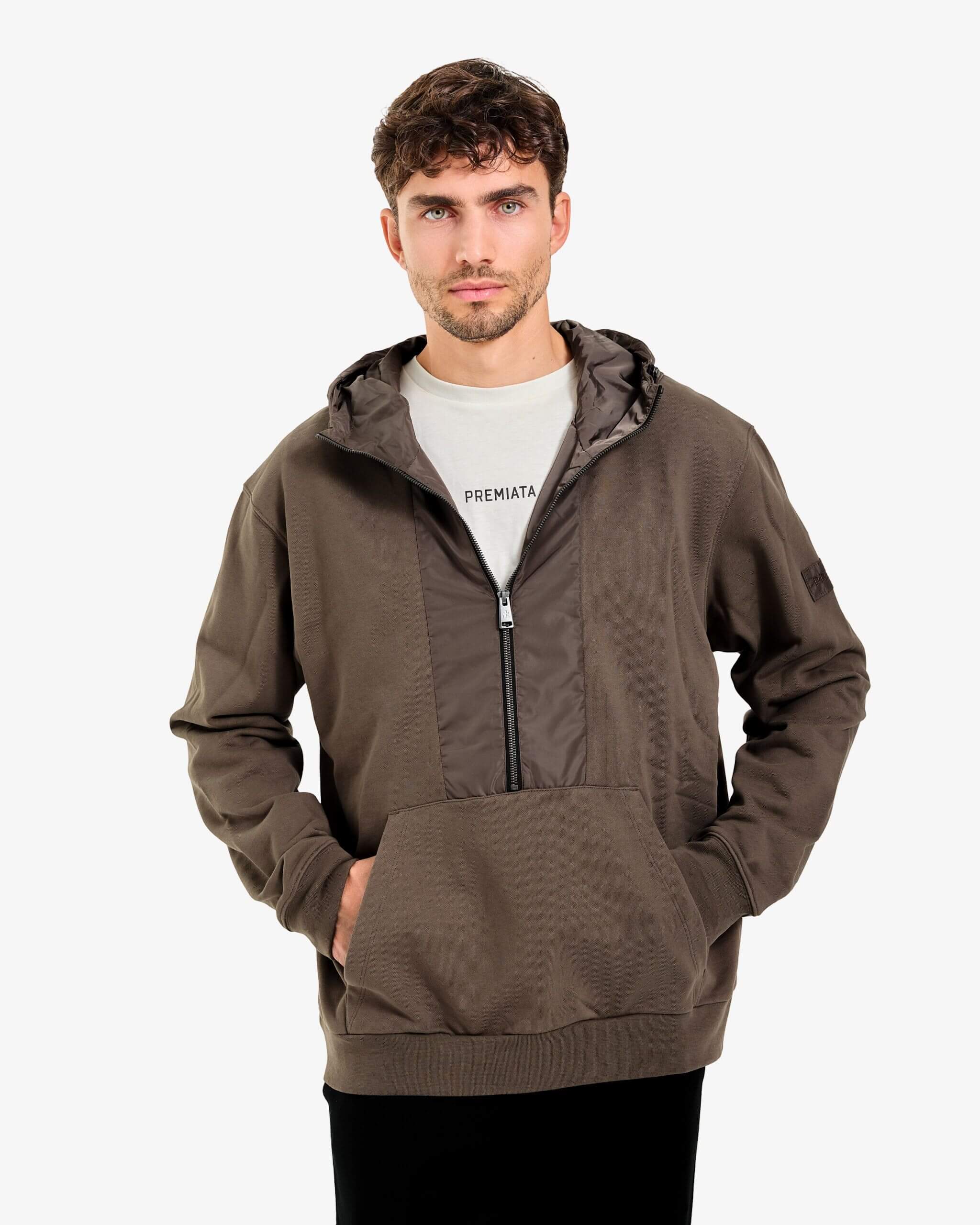 Technical Zip Hoodie Mud - Premiata