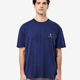 Cotton T-Shirt with Logo Dark Blue