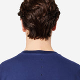 Cotton T-Shirt with Logo Dark Blue