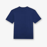 Cotton T-Shirt with Logo Dark Blue